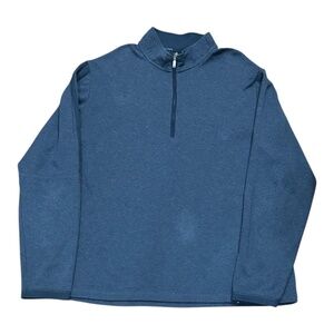 Adidas Quarter Zip Sweater Blue Size XL